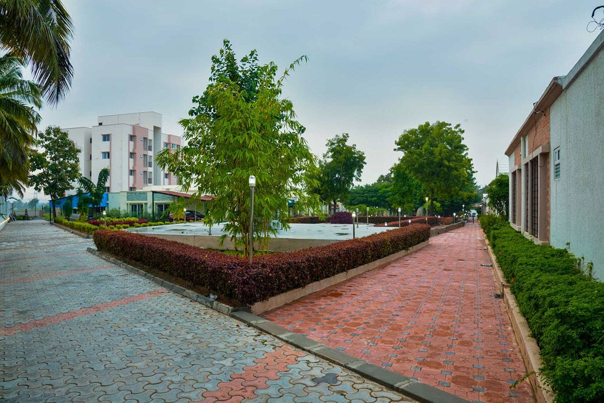 Open Space and Pathway in Sharadindu - Sree Senior Homes